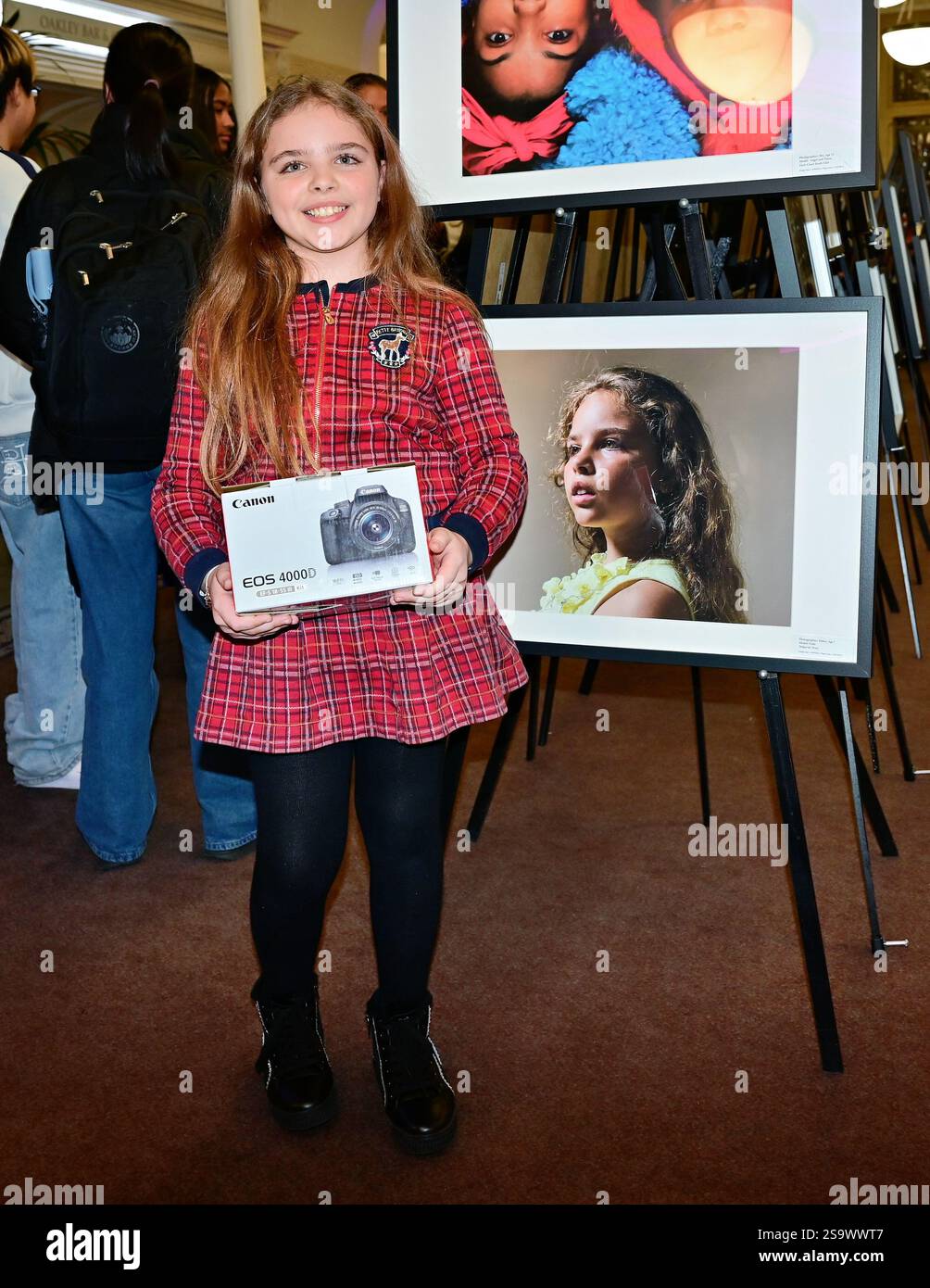 LONDON, UK. 26th Jan, 2025. Photographer Khloe ages 7 win a award at the A Day in Your Life Awards held by 'Day in Your Life' is a community-minded project at Cadogan Hall, in London, England. (Photo by 李世惠/See Li/Picture Capital) Credit: See Li/Picture Capital/Alamy Live News Stock Photo
