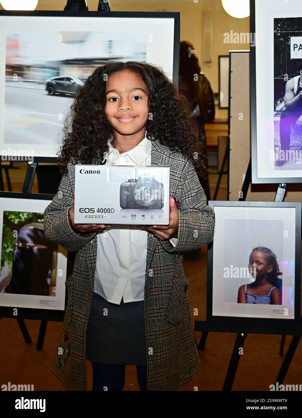 LONDON, UK. 26th Jan, 2025. Photographer Avalon age-7 win a award at the A Day in Your Life Awards held by 'Day in Your Life' is a community-minded project at Cadogan Hall, in London, England. (Photo by 李世惠/See Li/Picture Capital) Credit: See Li/Picture Capital/Alamy Live News Stock Photo