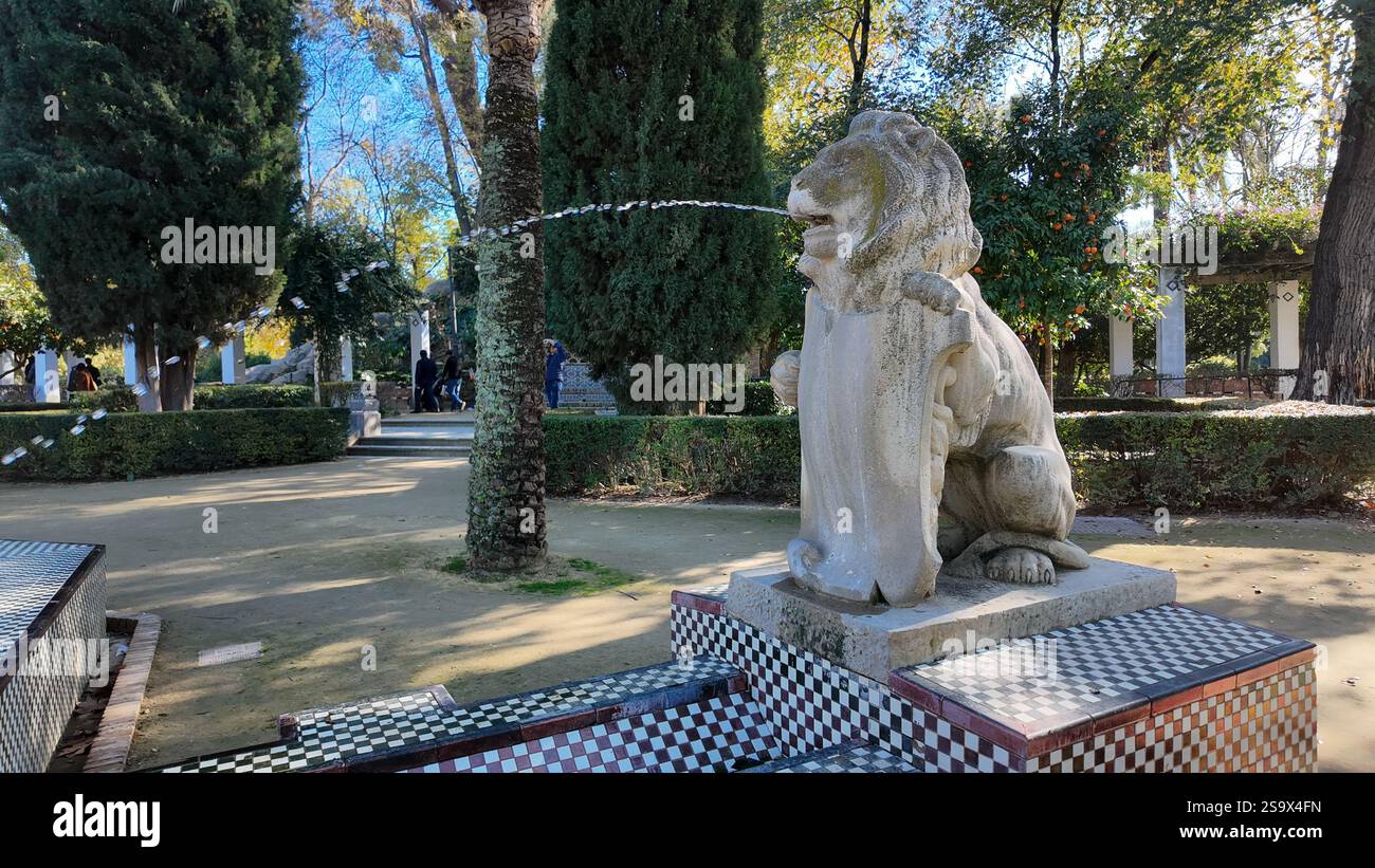 The Leones Garden in Seville, also known as Jardín de