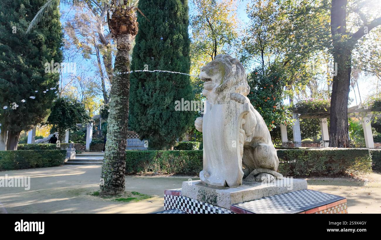The Leones Garden in Seville, also known as Jardín de