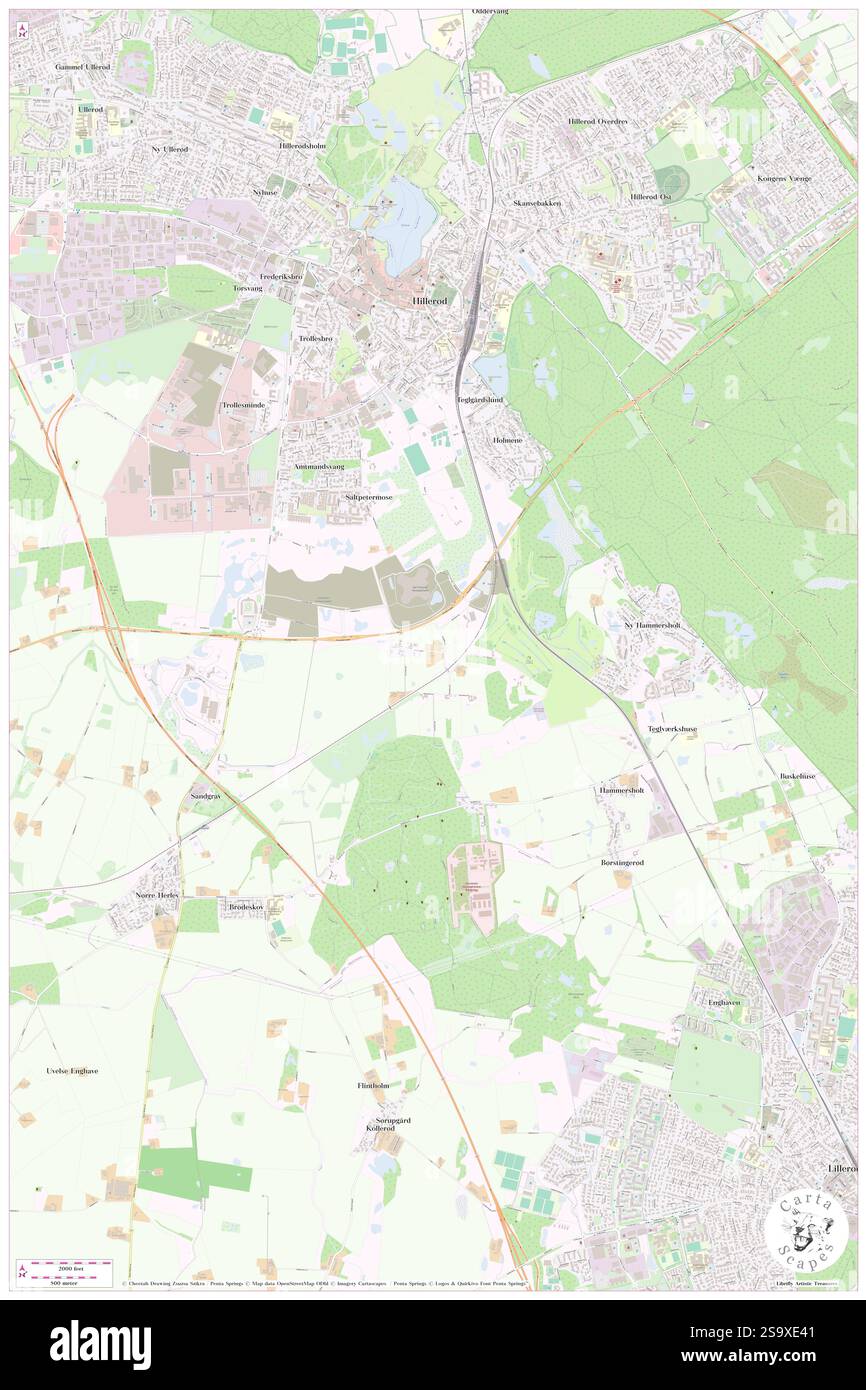 Store Hestehave, Hillerød Kommune, DK, Denmark, Capital Region, N 55 54 ...