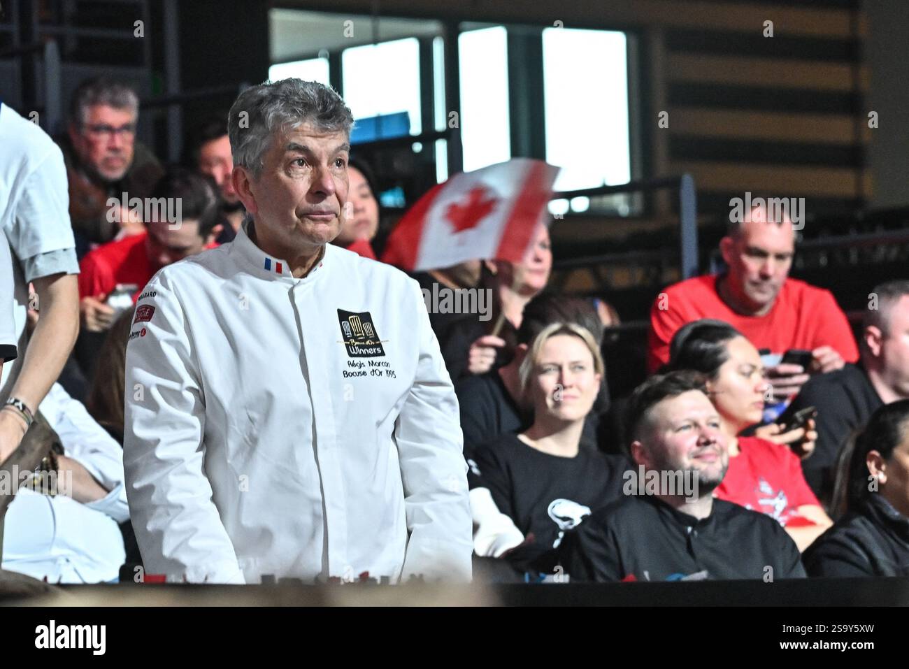 Lyon, France. 27th Jan, 2025. Regis Marcon attending the Bocuse D Or Finale ahead of SIRHA in Lyon, France on January 27, 2025. Photo by Julien Reynaud/APS-Medias/ABACAPRESS.COM Credit: Abaca Press/Alamy Live News Stock Photo