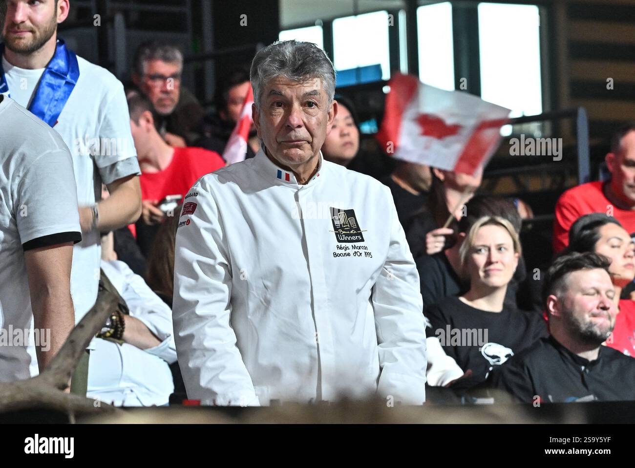 Lyon, France. 27th Jan, 2025. Regis Marcon attending the Bocuse D Or Finale ahead of SIRHA in Lyon, France on January 27, 2025. Photo by Julien Reynaud/APS-Medias/ABACAPRESS.COM Credit: Abaca Press/Alamy Live News Stock Photo