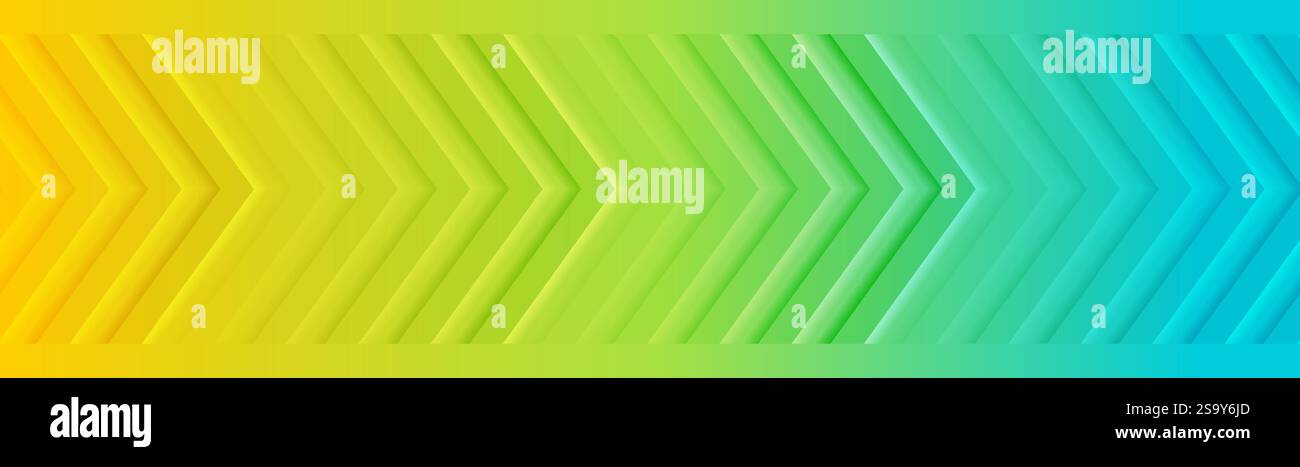 Multicolored minimal glossy arrows abstract luminous tech background. Vector geometric banner design Stock Vector