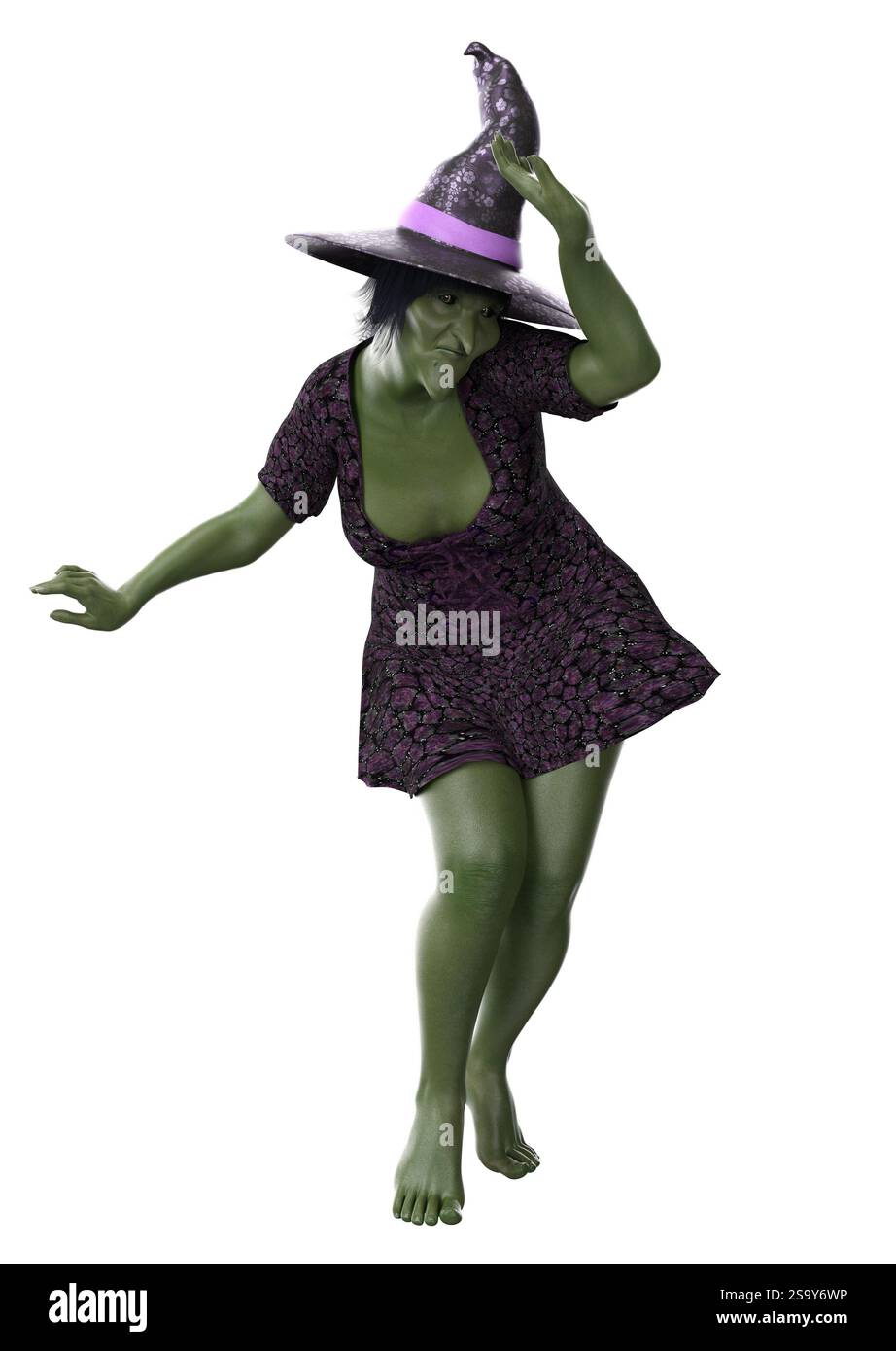 green and purple witch dress Kids Sanderson Sisters Witch Costume main image 1