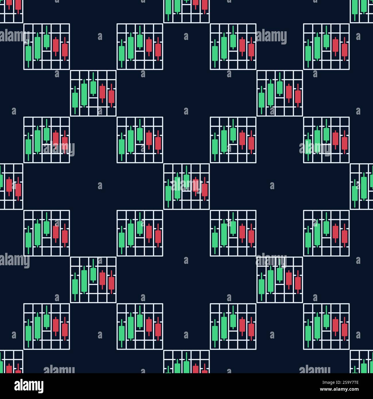 Crypto Trading Data Visualization vector Candlestick Chart concept ...