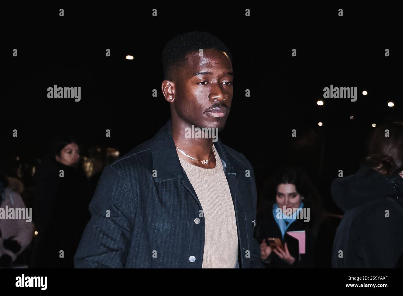 Milan Italy 19th Jan 2025 Damson Idris Attends The Prada Party Milan Italy 19th Jan 2025 Damson Idris Attends The Prada Party During The Milan Menswear Fallwinter 2025 2026 Fashion Week In Milan Italy On January 19 2025 Photo By Alessandro Credit Nurphoto Srlalamy Live News 2S9YAXF 