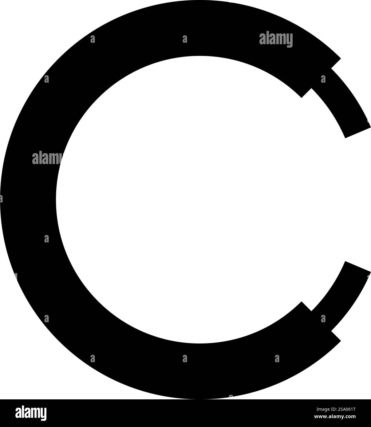 Rope line hawser cable electric circle shape for car icon black color ...