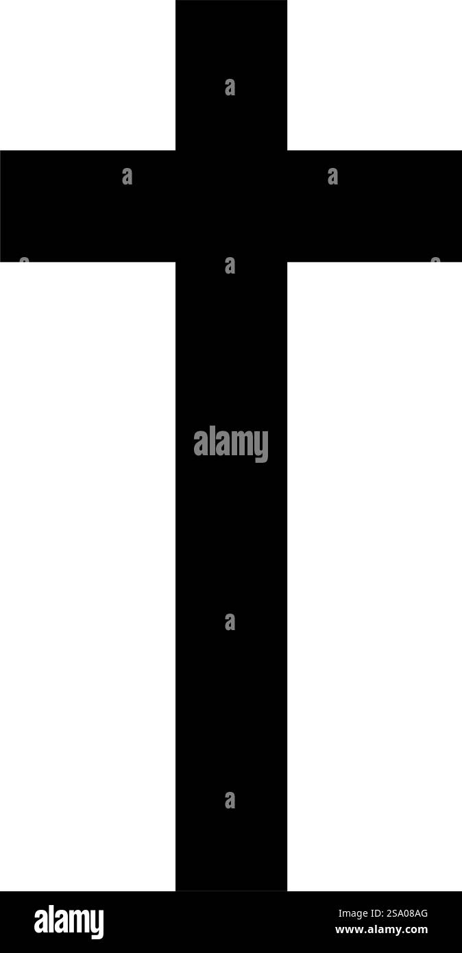 Cross icon black color vector illustration image flat style simple ...