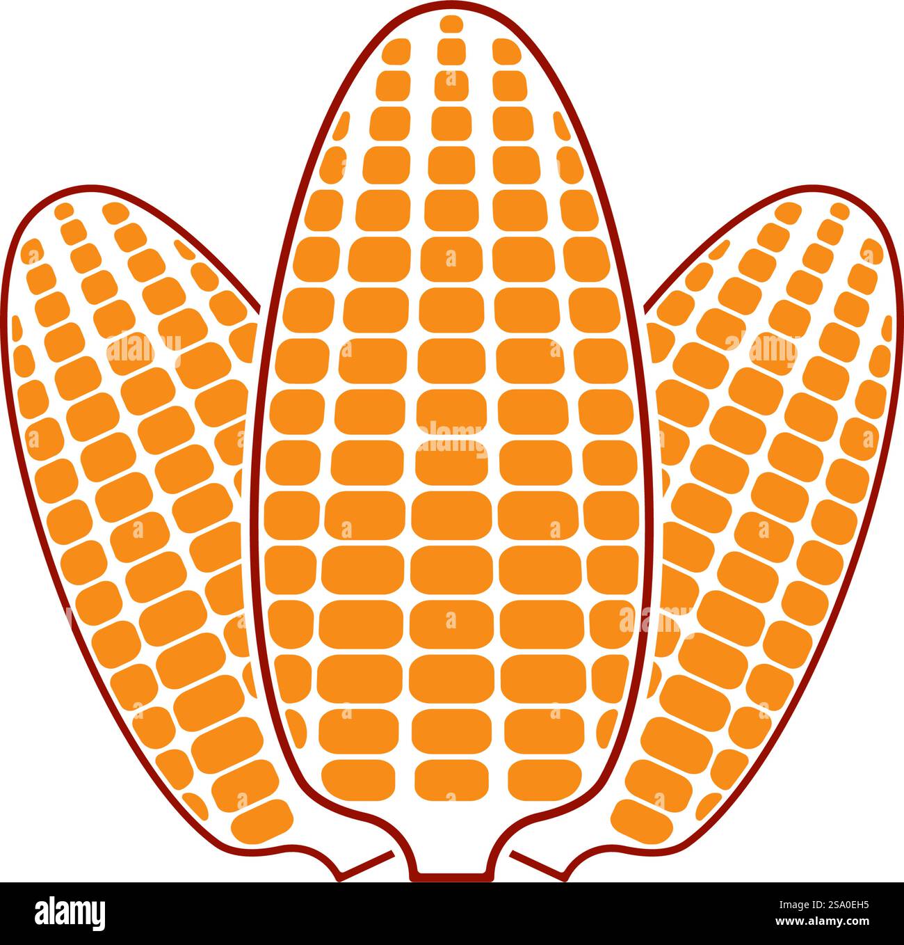 Corn illustration vector flat design Stock Vector Image & Art - Alamy