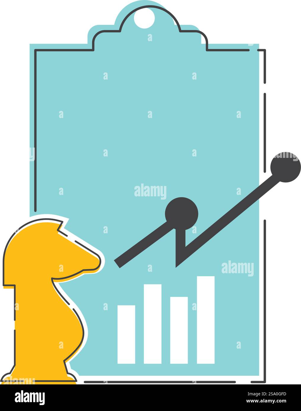 Marketing Business icon flat design Stock Vector