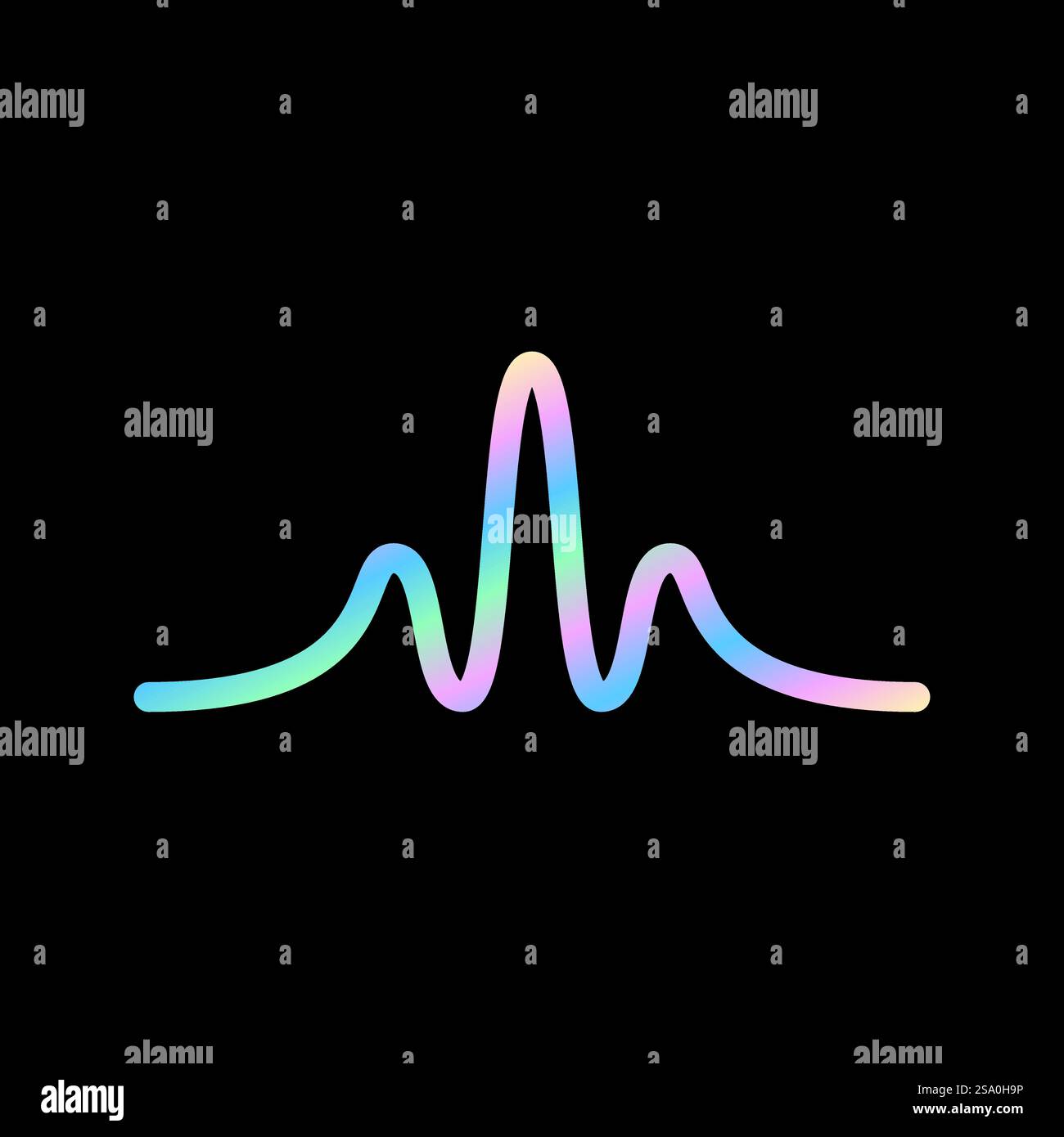 Sound wave music logo vector design Stock Vector