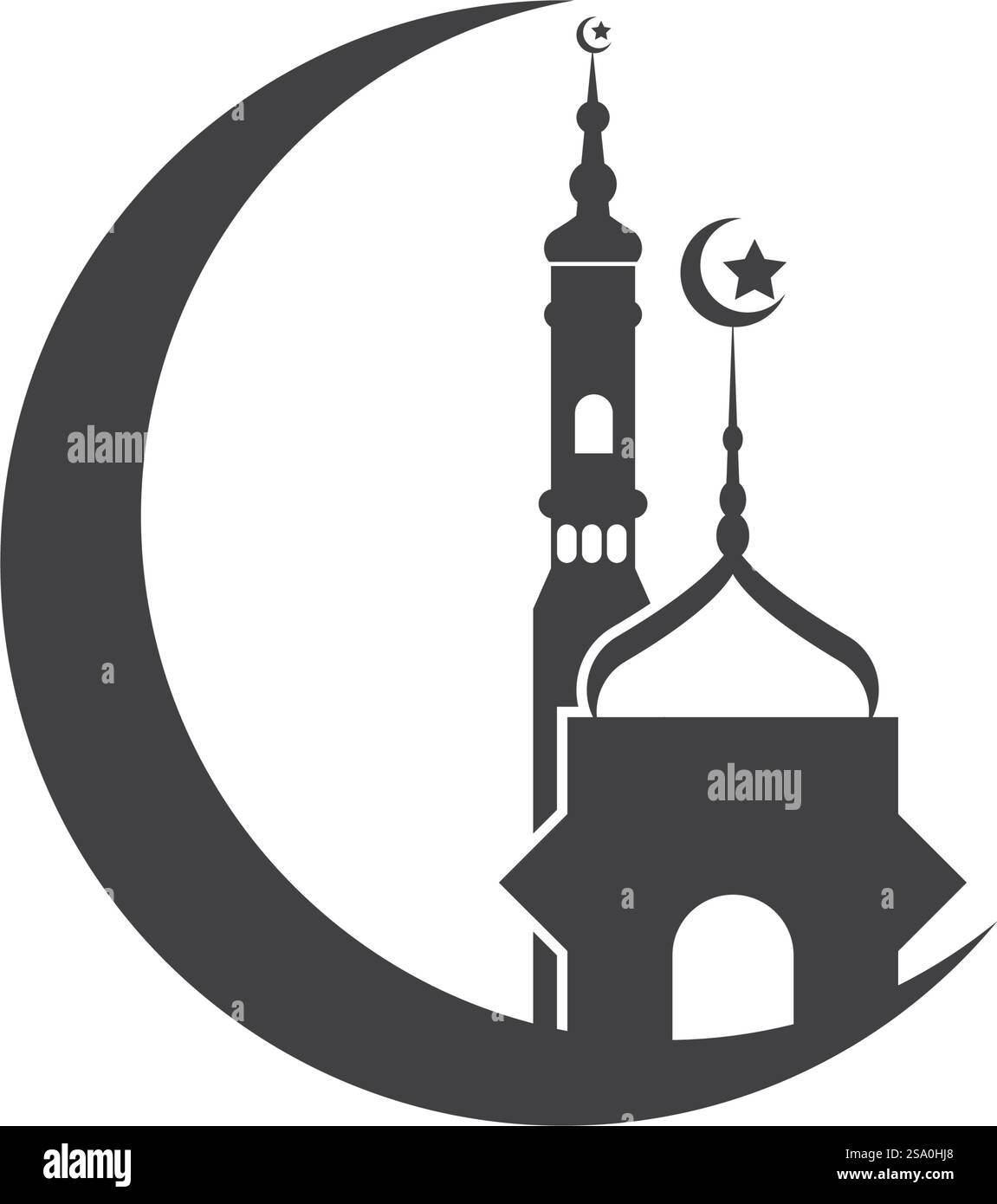 Mosque icon flat design vector Stock Vector Image & Art - Alamy