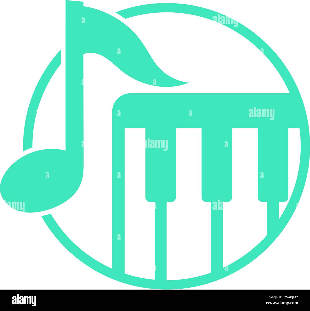 Piano logo icon vector illustration template Stock Vector Image & Art ...