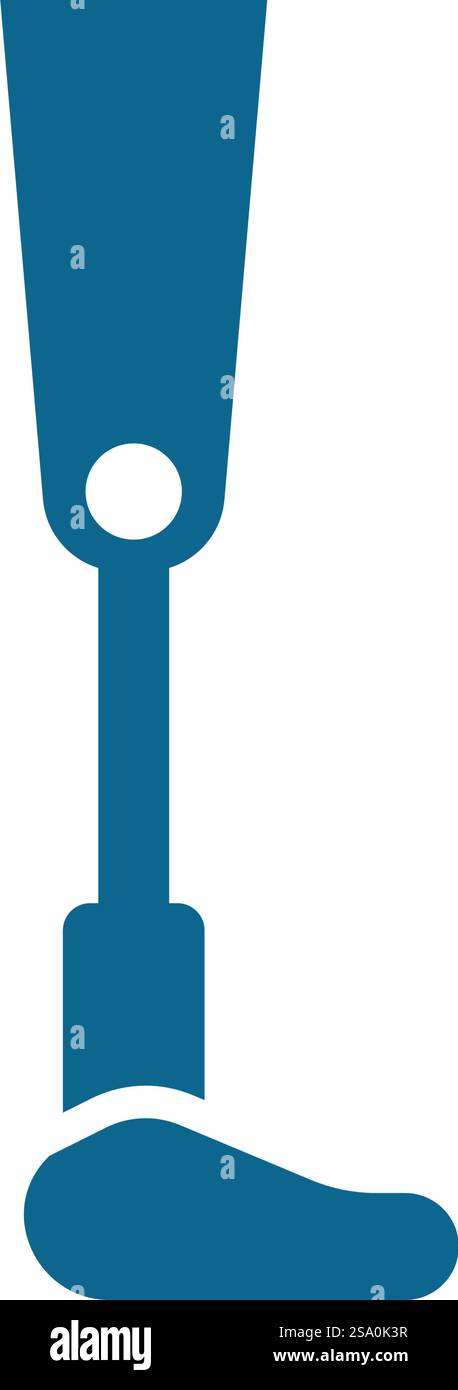 Prosthetic leg icon medical tools and equipment flat design Stock ...