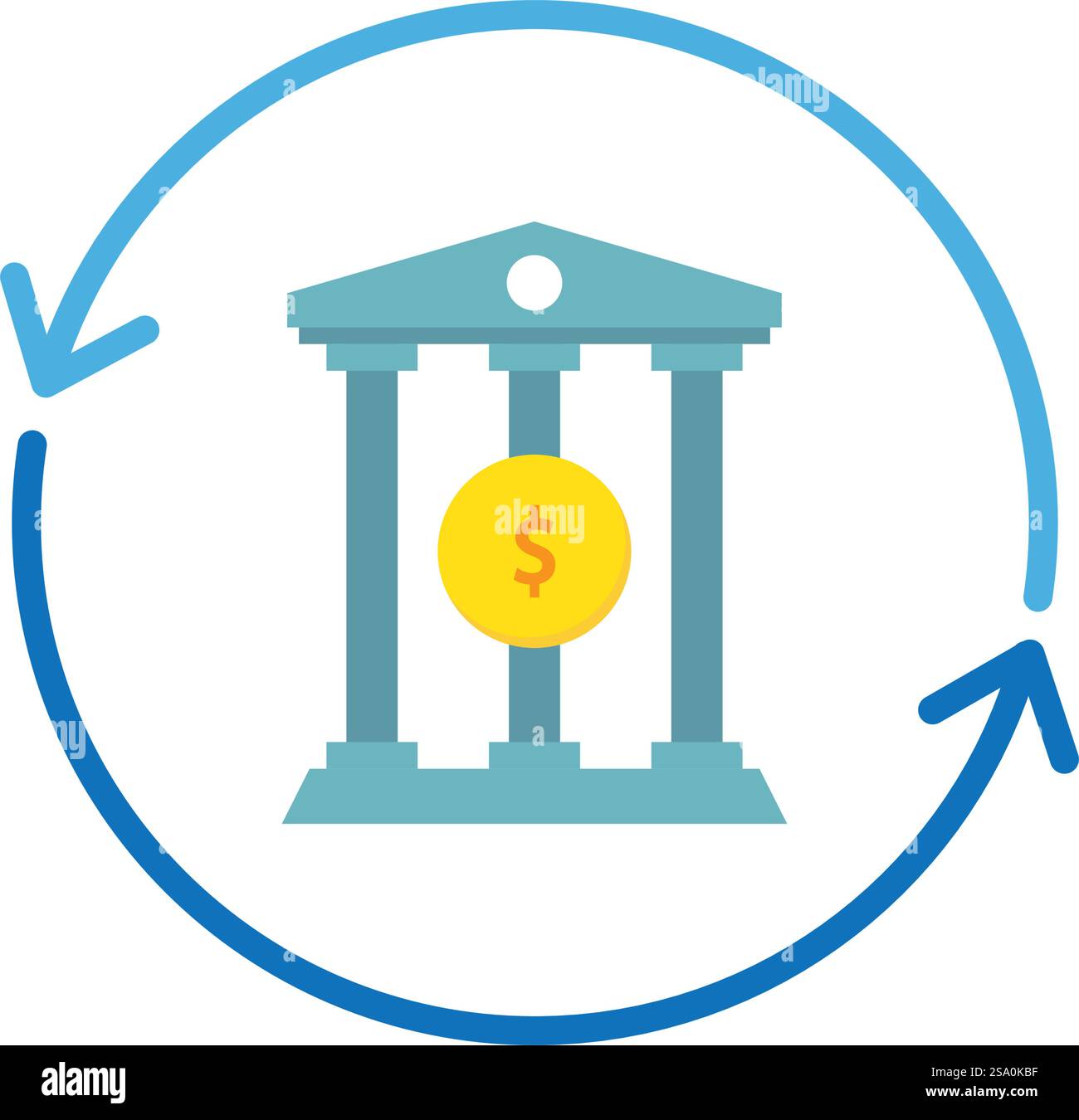 Currency logo icon vector flat design Stock Vector