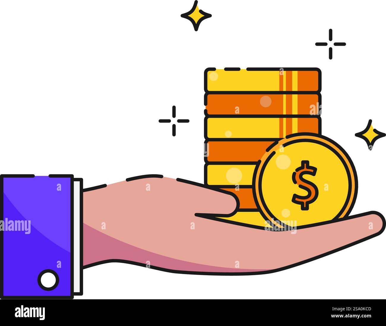 Money dollar vector logo icon flat design Stock Vector Image & Art - Alamy