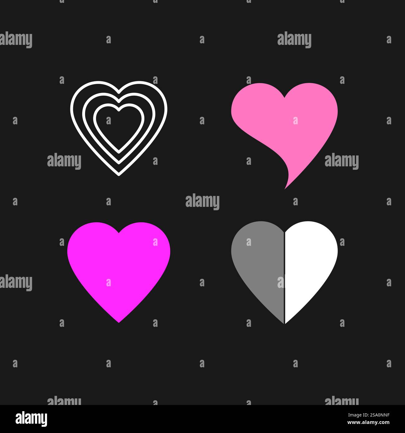 Minimalism Geometric Shapes, Y2K shape design Stock Vector