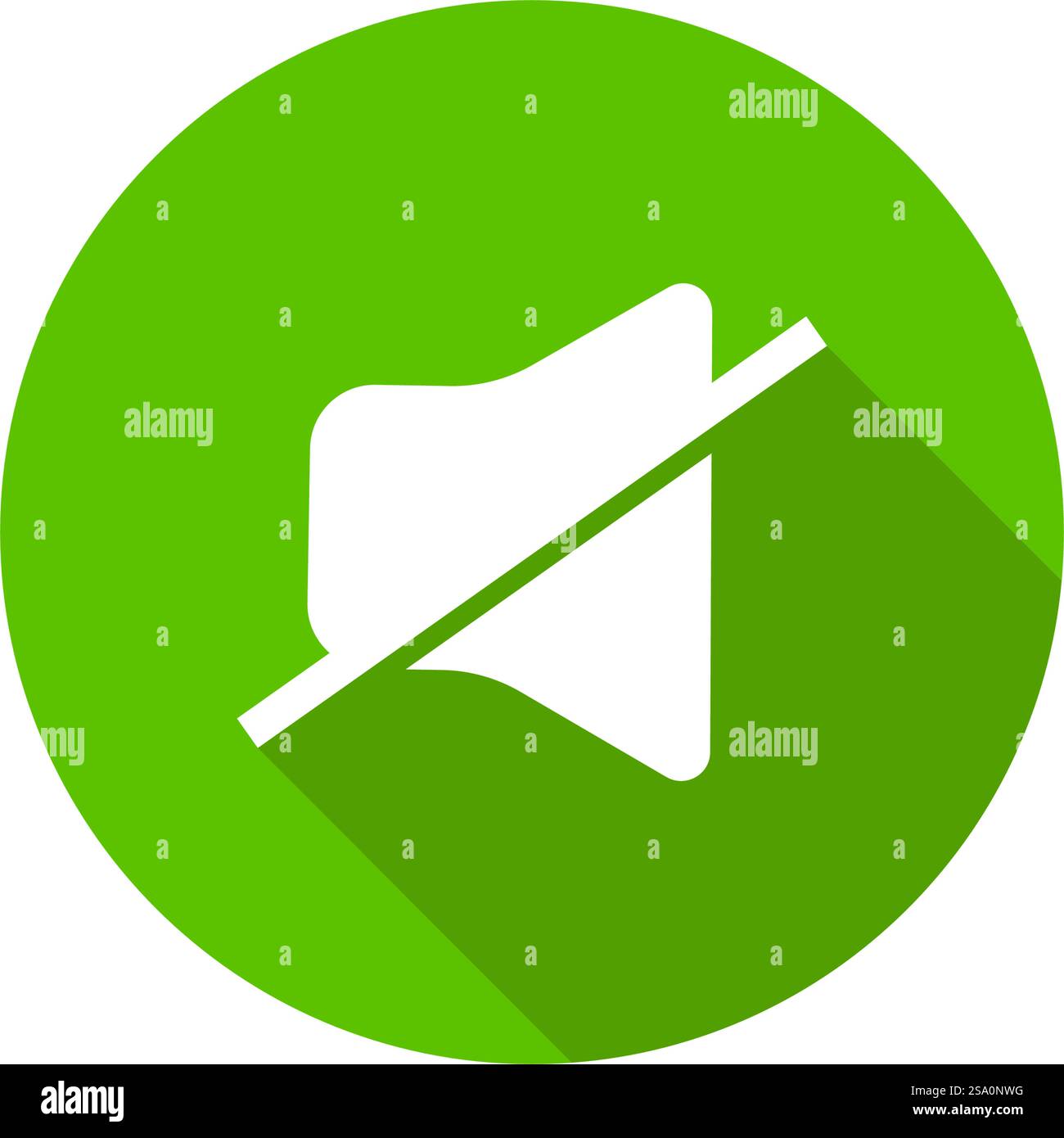 Loudspeaker icon flat design template Stock Vector