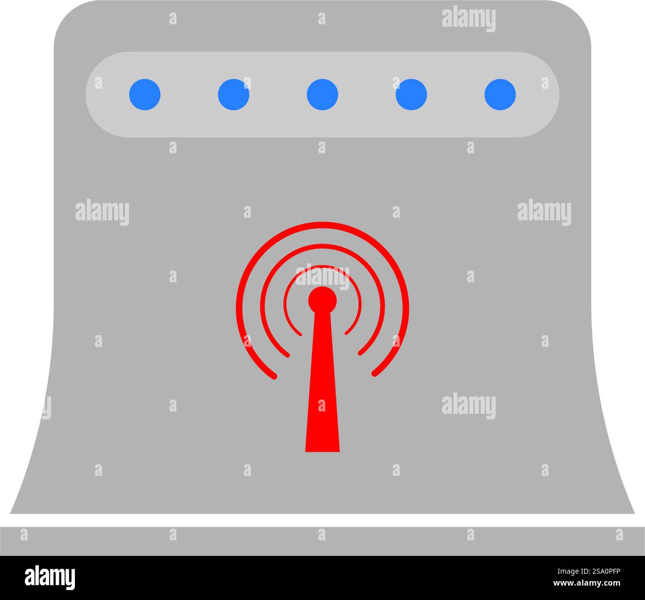 Wifi router emitting red wireless signals hi-res stock photography and ...
