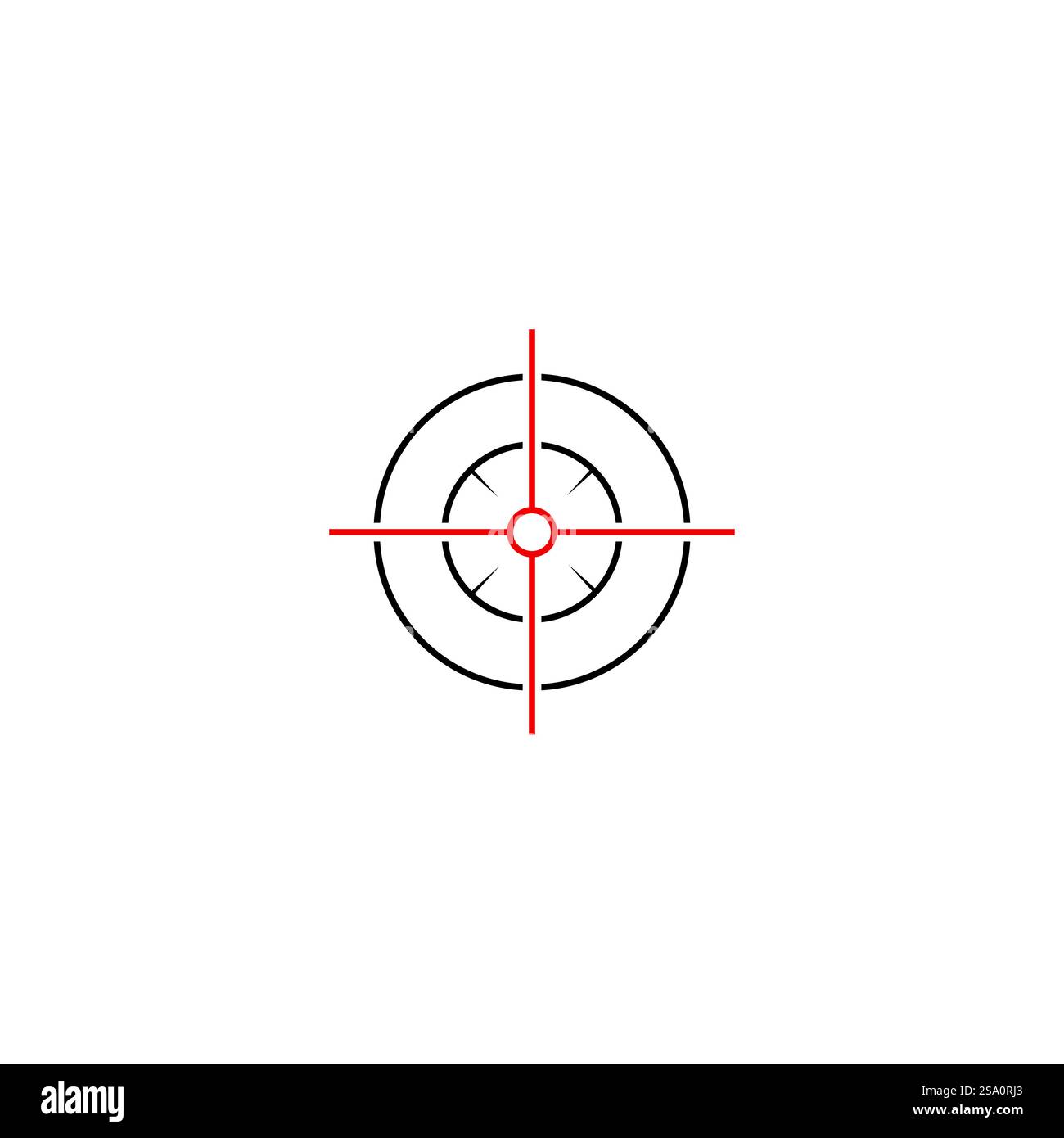 shooting target logo vector icon in simple design Stock Vector Image ...