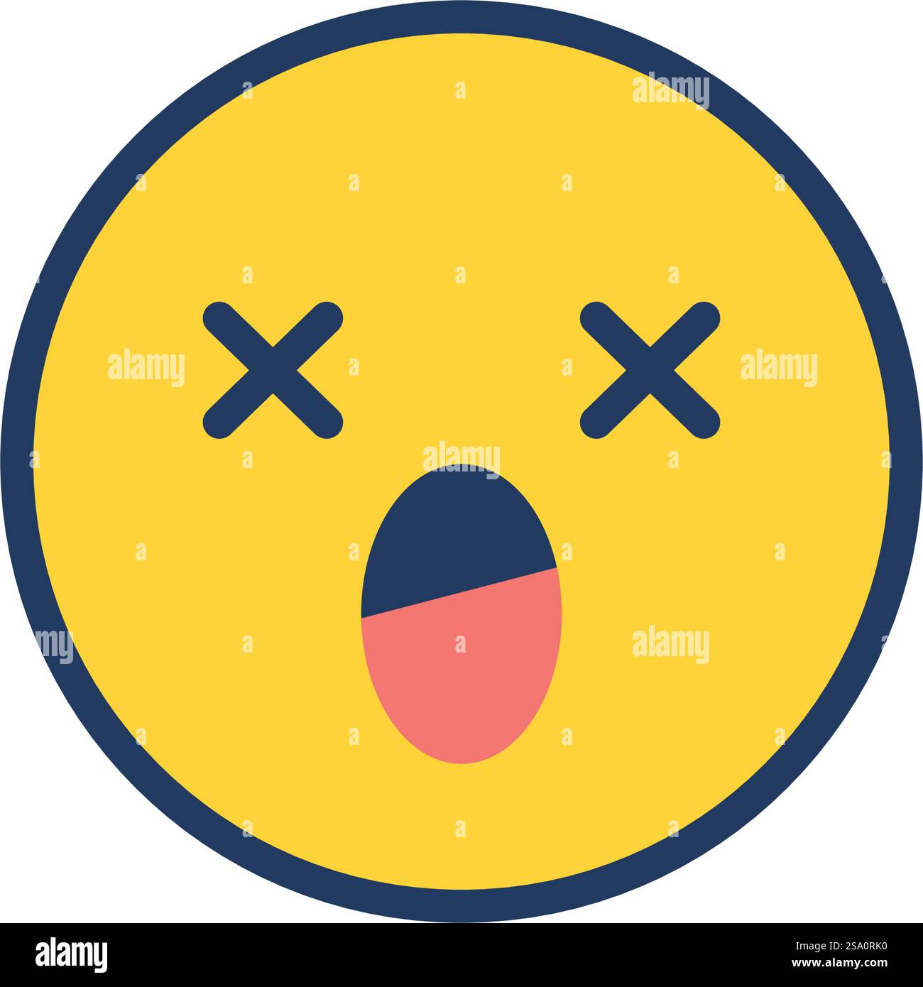 Emoticon icon new design editable stroke Stock Vector