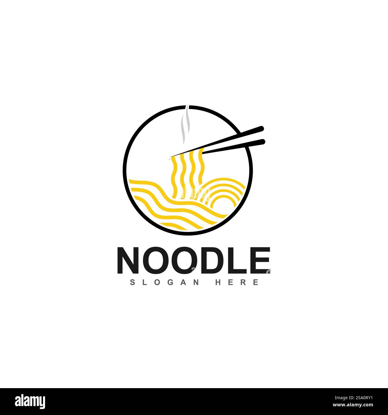 chinese noodle logo design icon template. japanese ramen vector ...