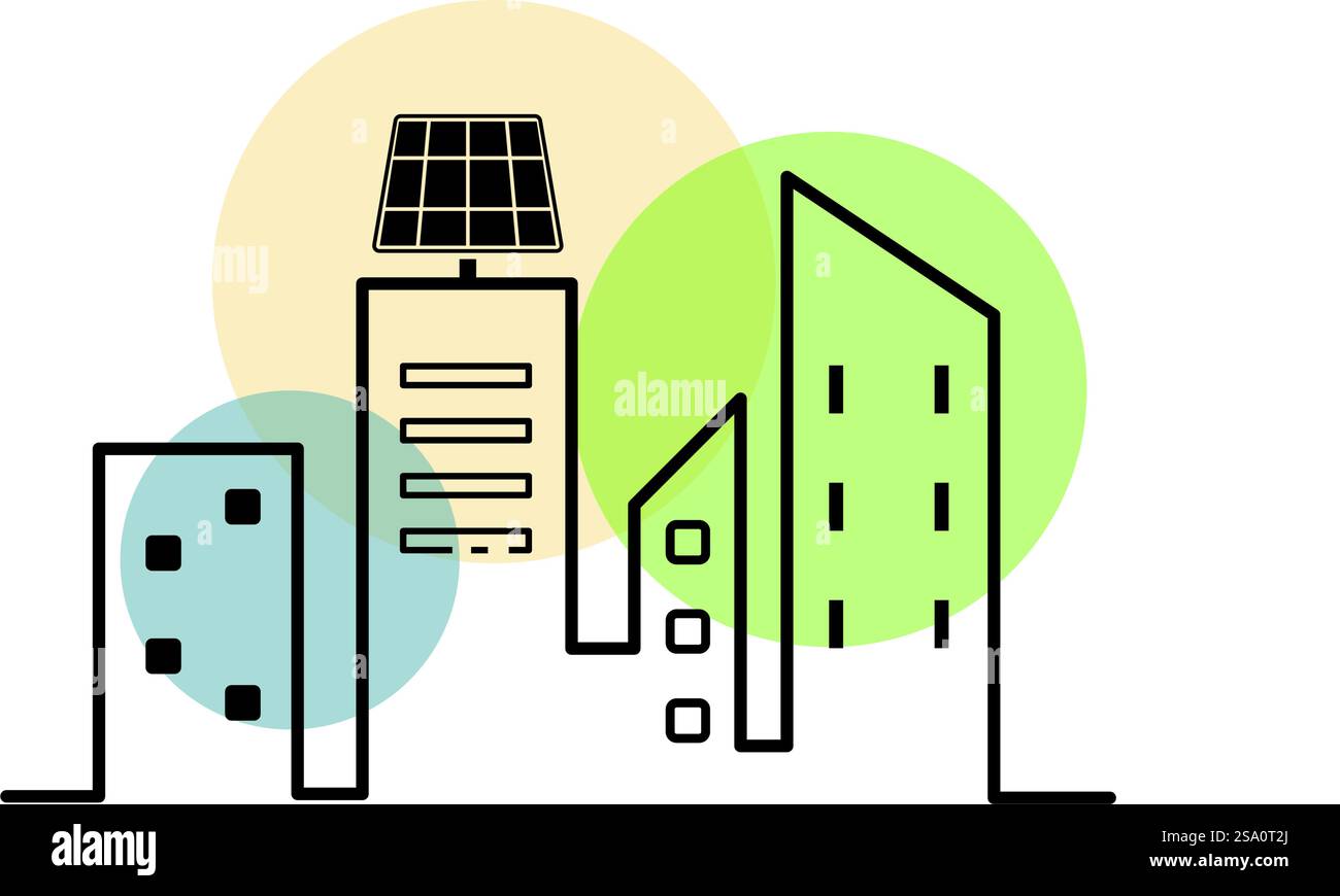 Flat post office building Stock Vector Images - Alamy