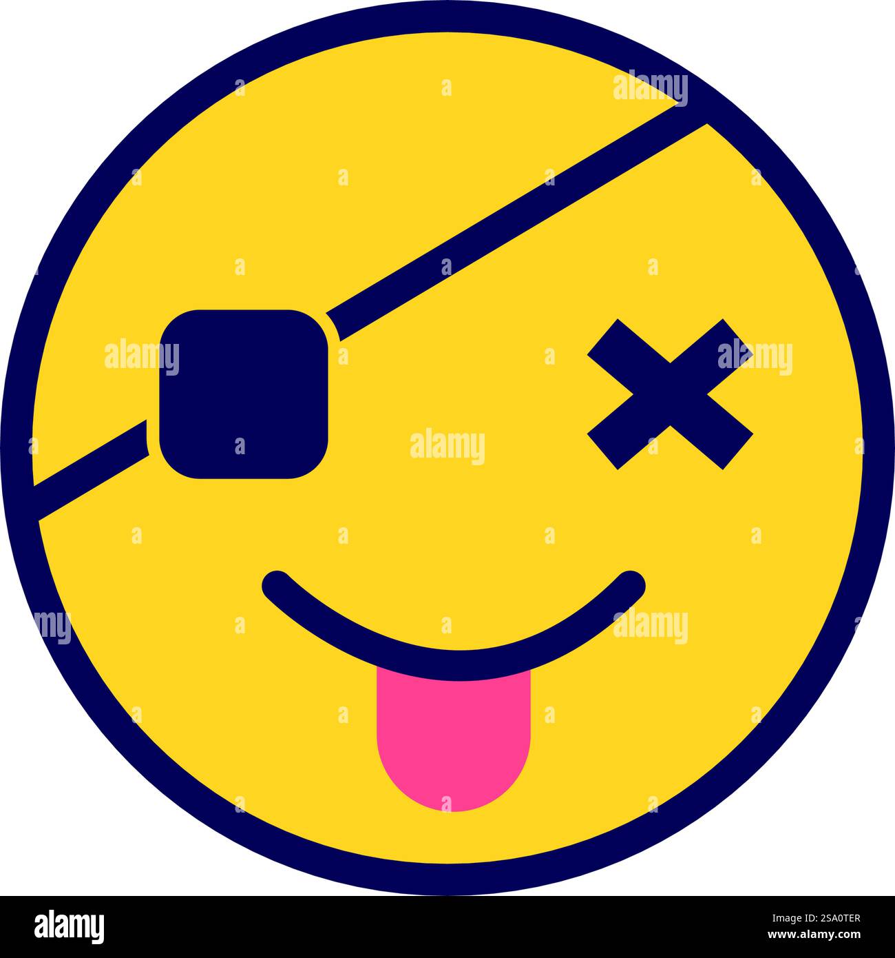 Emoticon icon new design editable stroke Stock Vector