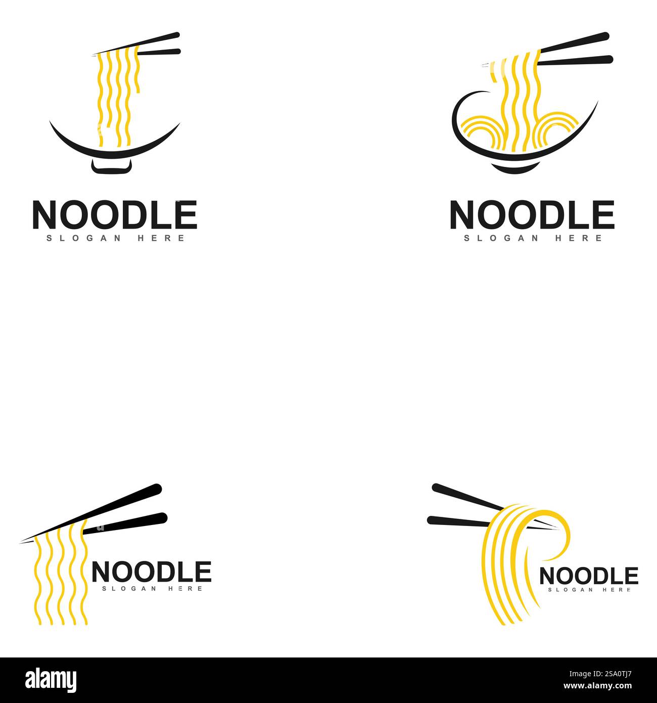 chinese noodle logo design icon template. japanese ramen vector ...