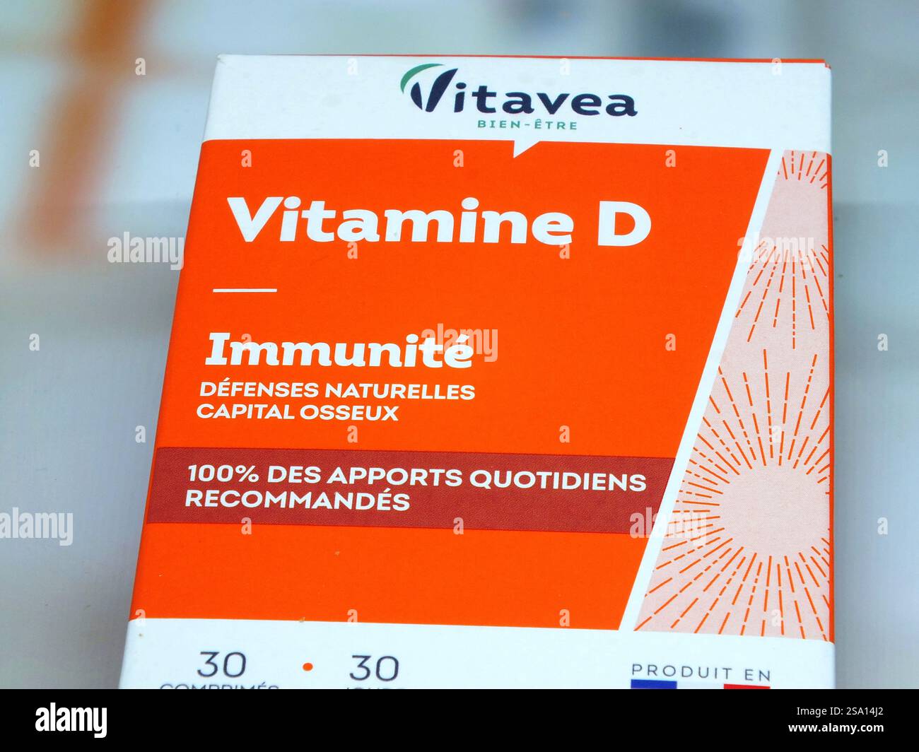 Box of Vitamin D tablets Stock Photo - Alamy