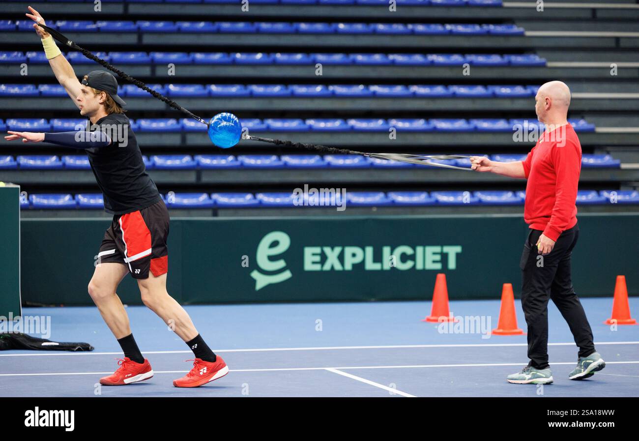 Belgian Zizou Bergs pictured during a training practice of the Belgian