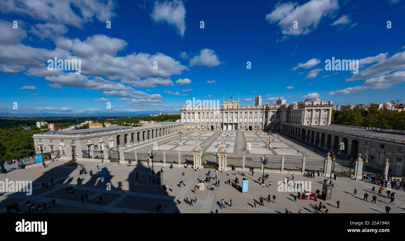 The Royal Palace of Madrid ( Palacio Real ) , Madrid, Spain Stock Photo