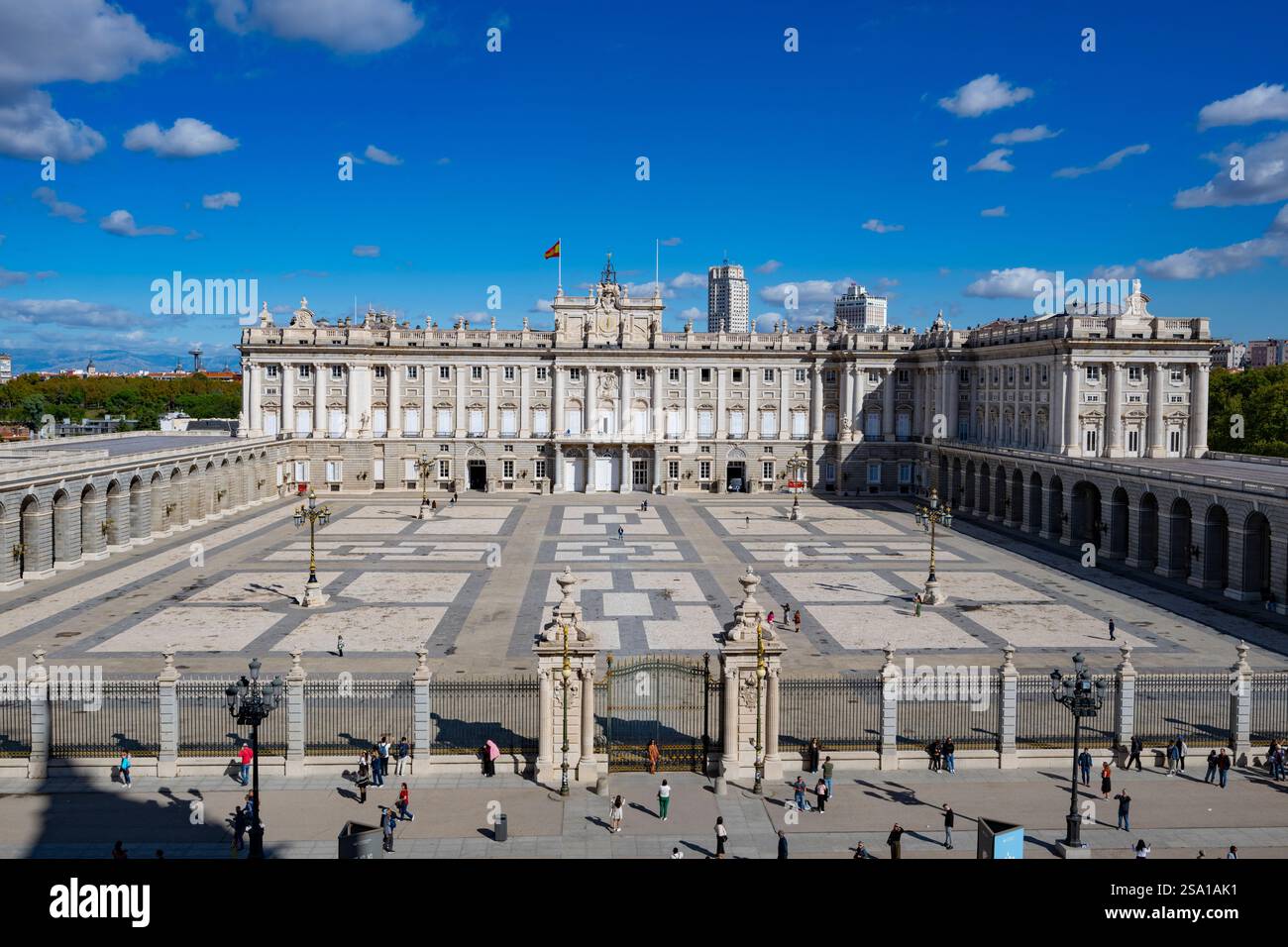 The Royal Palace of Madrid ( Palacio Real ) , Madrid, Spain Stock Photo