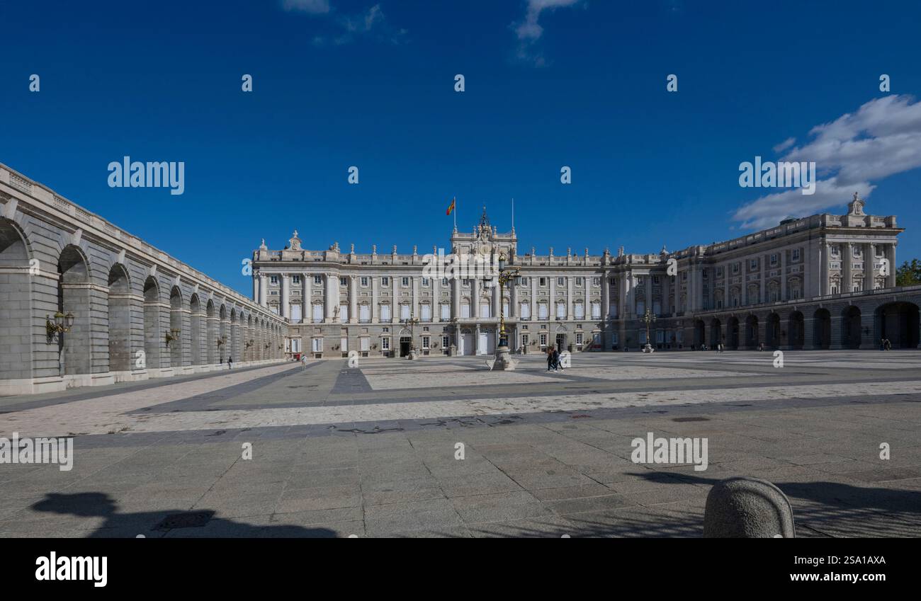 The Royal Palace of Madrid ( Palacio Real ) , Madrid, Spain Stock Photo