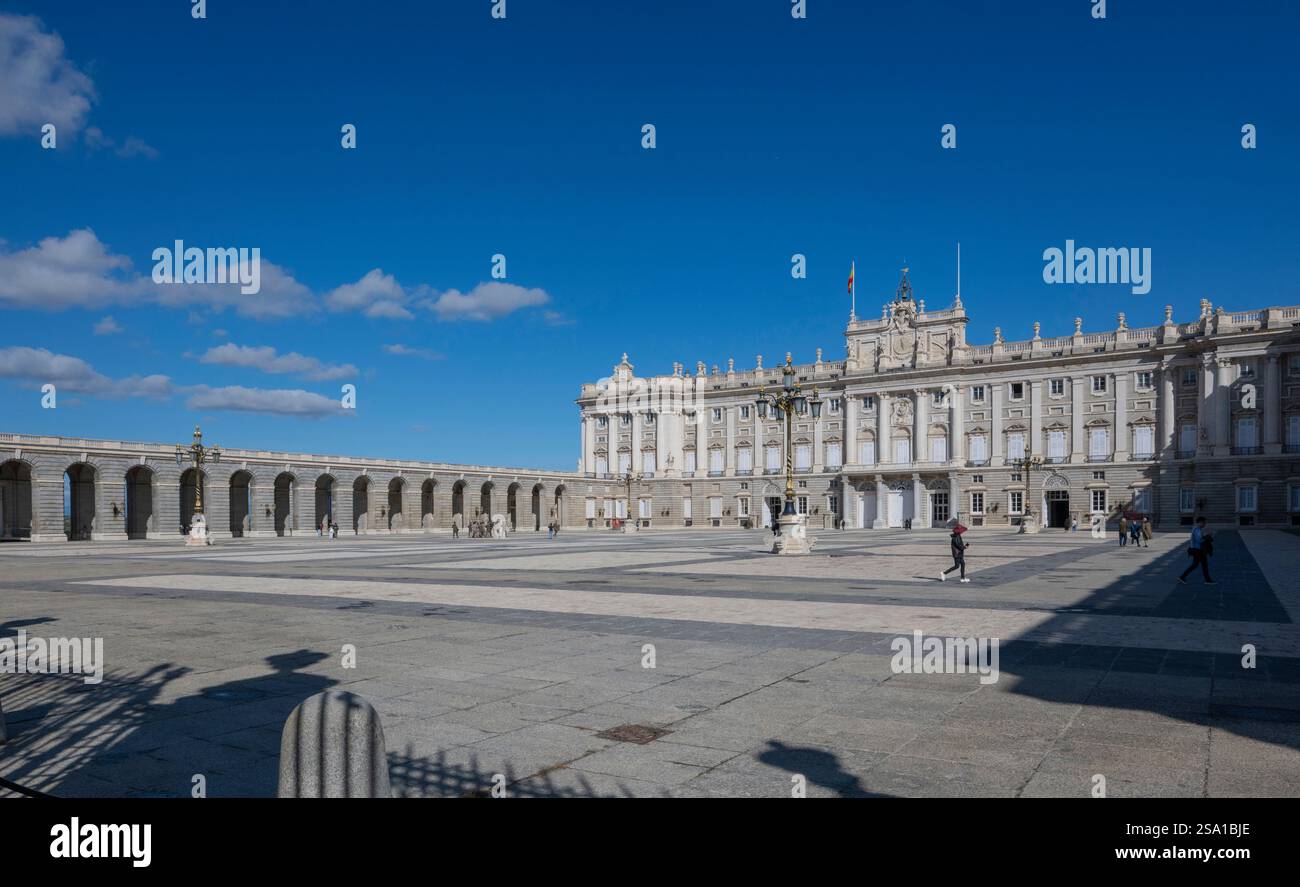 The Royal Palace of Madrid ( Palacio Real ) , Madrid, Spain Stock Photo