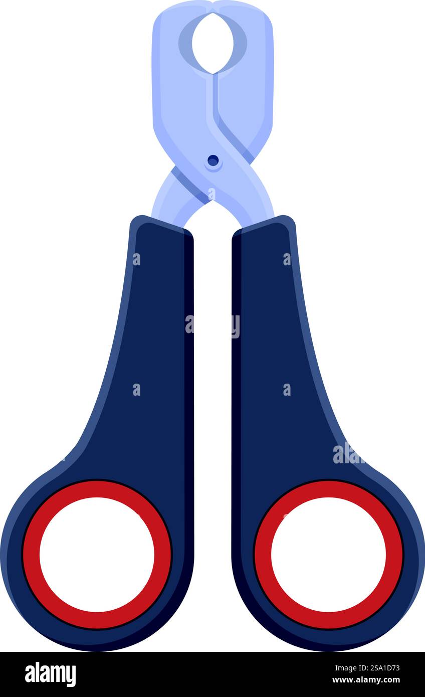 Domestic claw cutter icon cartoon vector. Grooming hand. Metal scissors ...