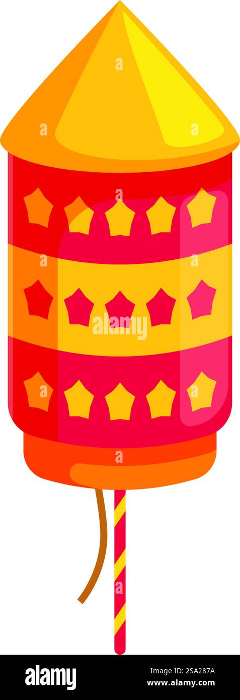 Explosion china rocket icon cartoon vector. Game safety. China holiday ...