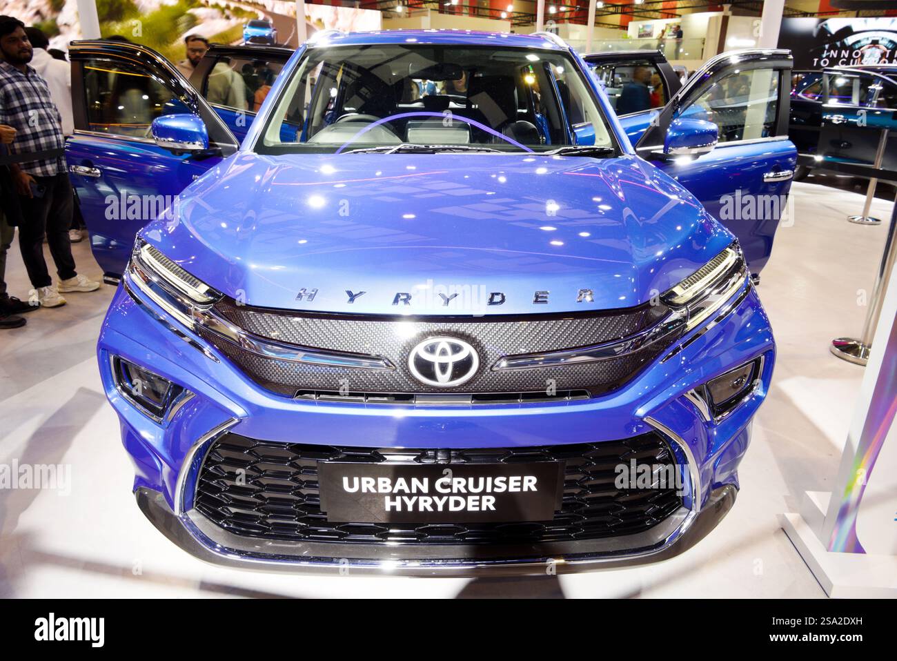 NEW DELHI - JANUARY 20, 2025: Toyota Urban Cruiser Hyryder car is on ...