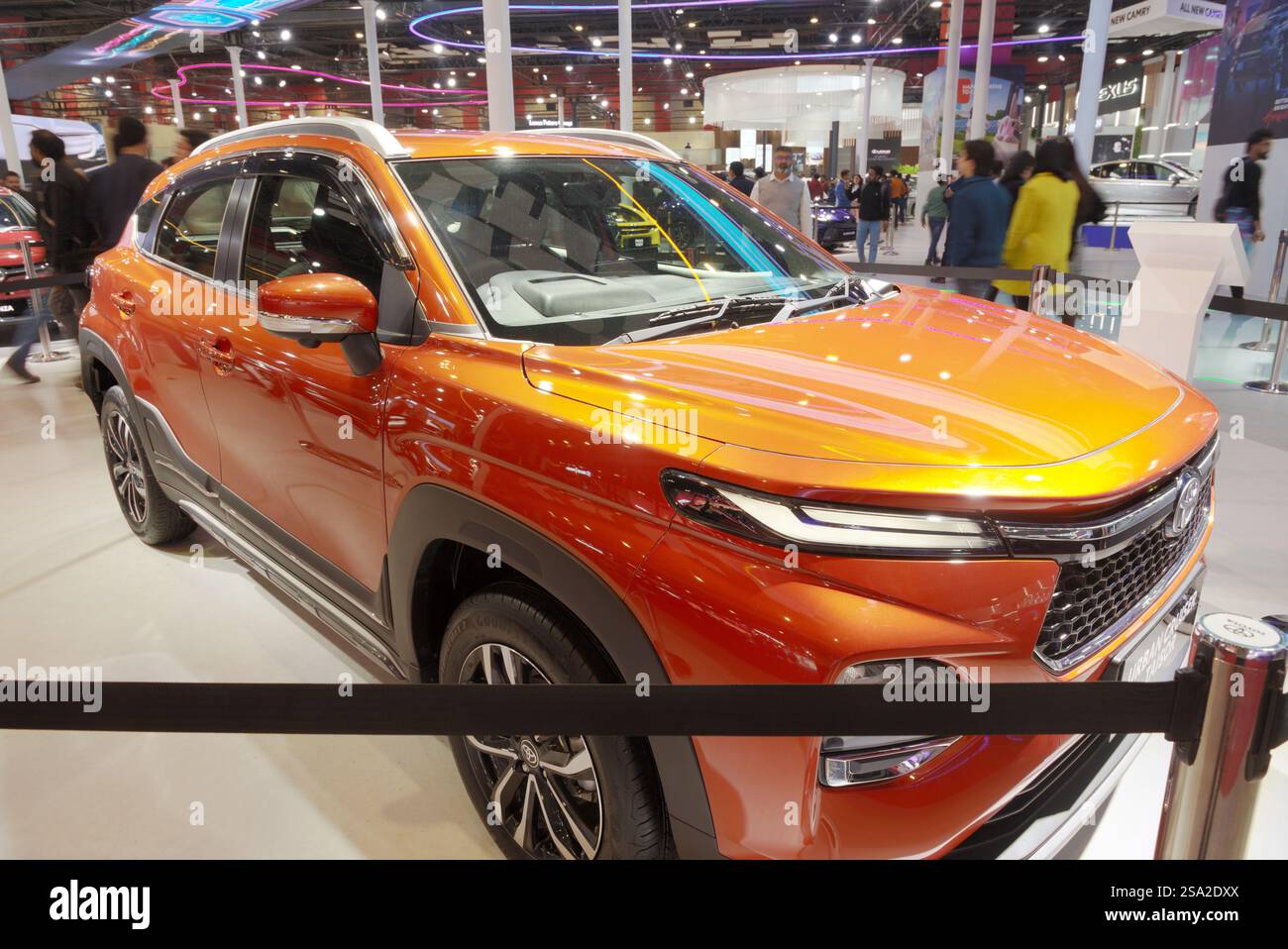NEW DELHI - JANUARY 20, 2025: Toyota Urban Cruiser Taisor car is on ...