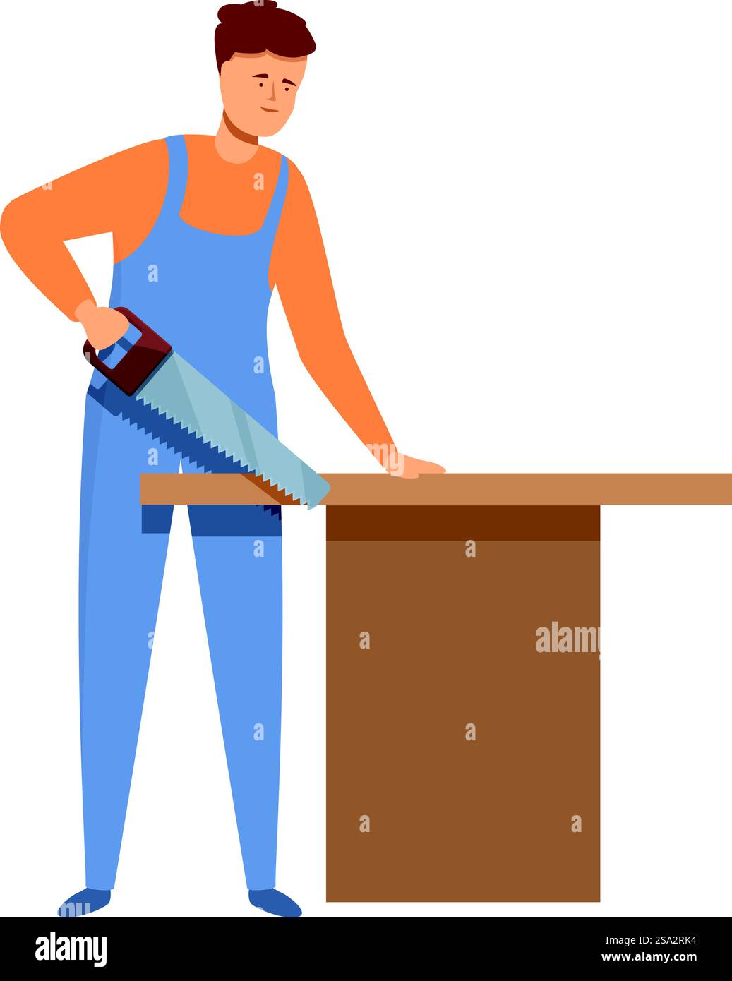 Carpenter assembly desk icon cartoon vector. Home process. Maker ...