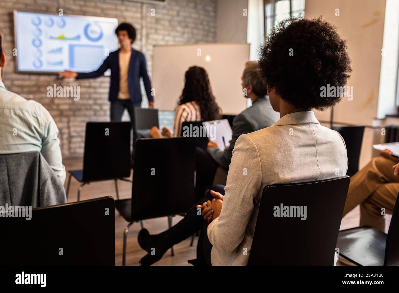 People In Conference Group of diverse business people in conference meeting room during ...