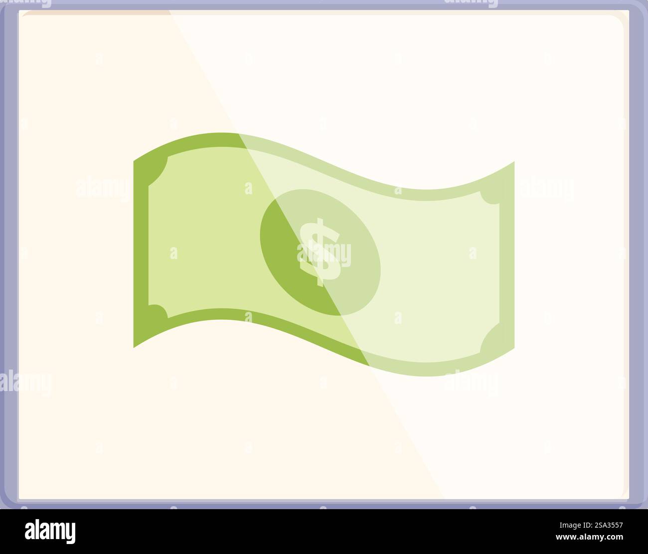 Simplified Bill Vector Single us dollar bill Stock Vector Images - Alamy