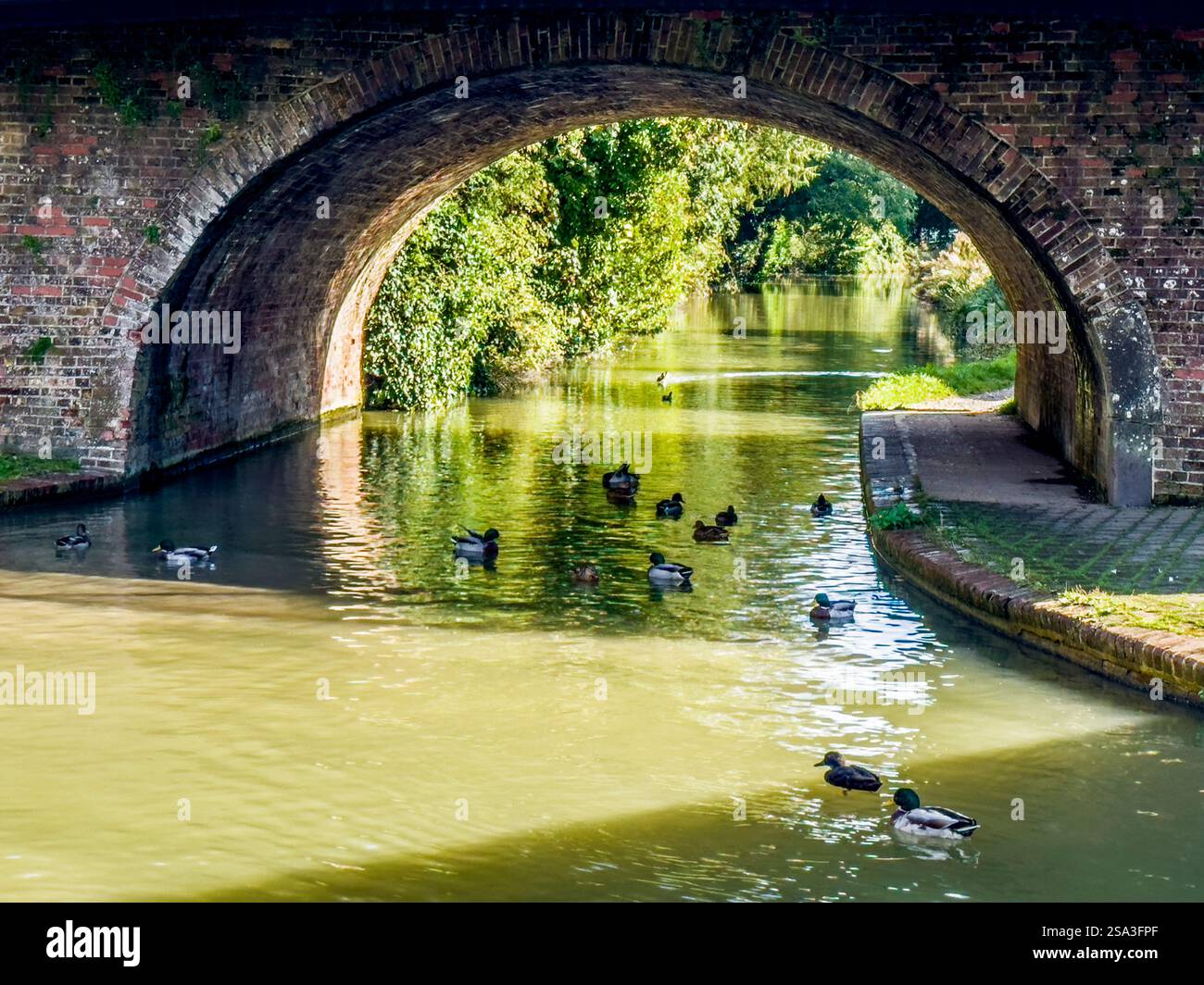 Bridge over the Kennet and Avon Canal at Hungerford in Berkshire. - Smartphone Captured Stock Image