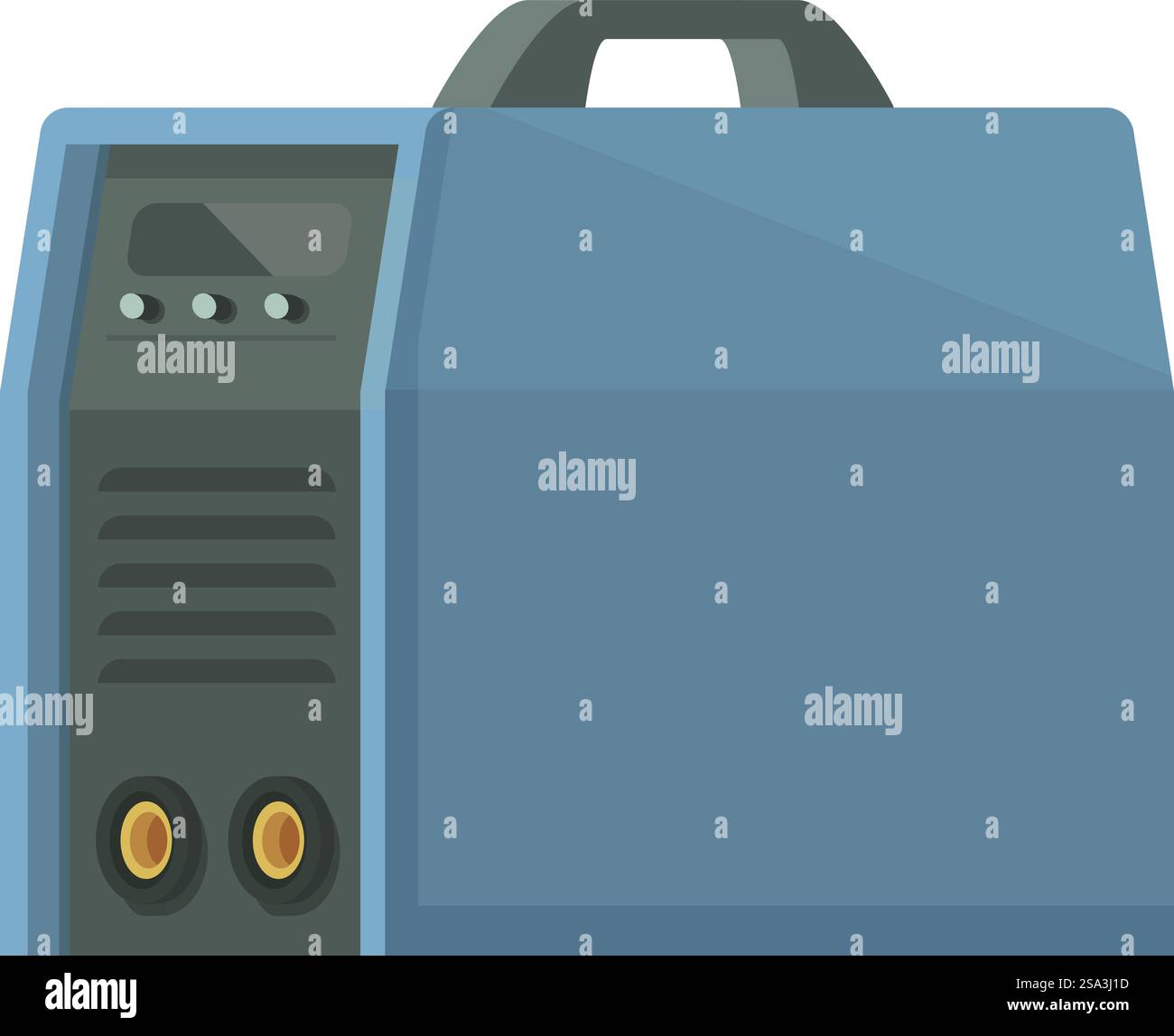 Illustration of a portable generator with vector technology for ...