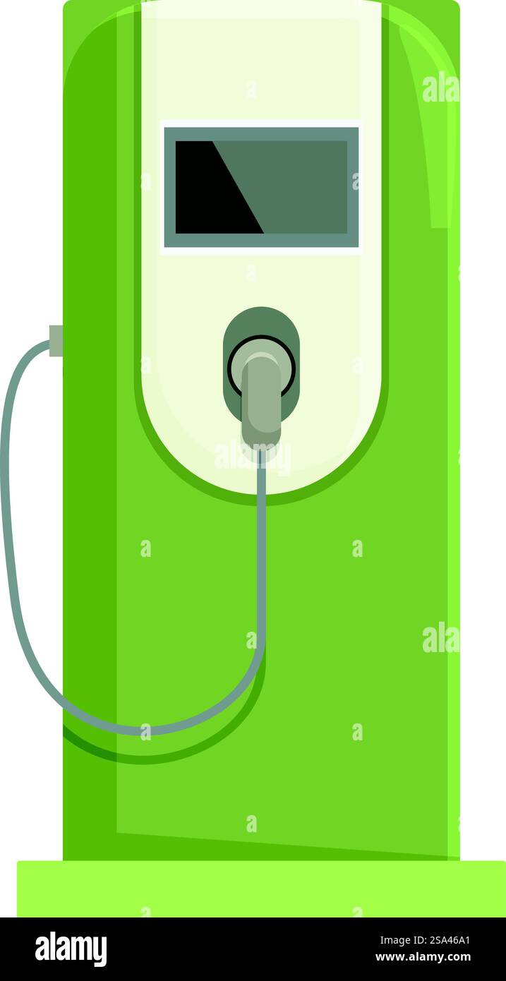 Electric vehicle charging station standing tall, offering a sustainable ...