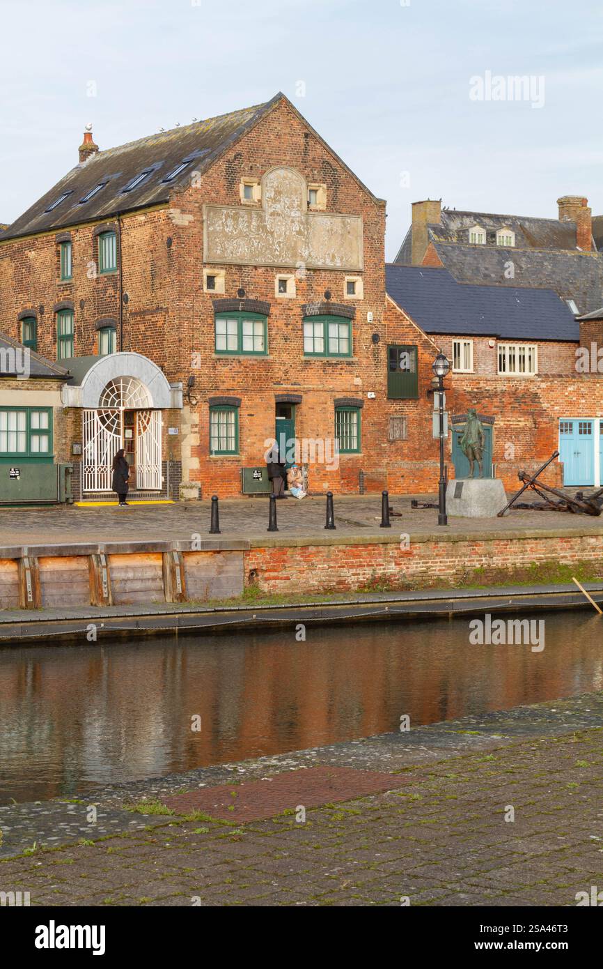Old warehouse on Purfleet Quay, Kings Lynn, Norfolk Stock Photo