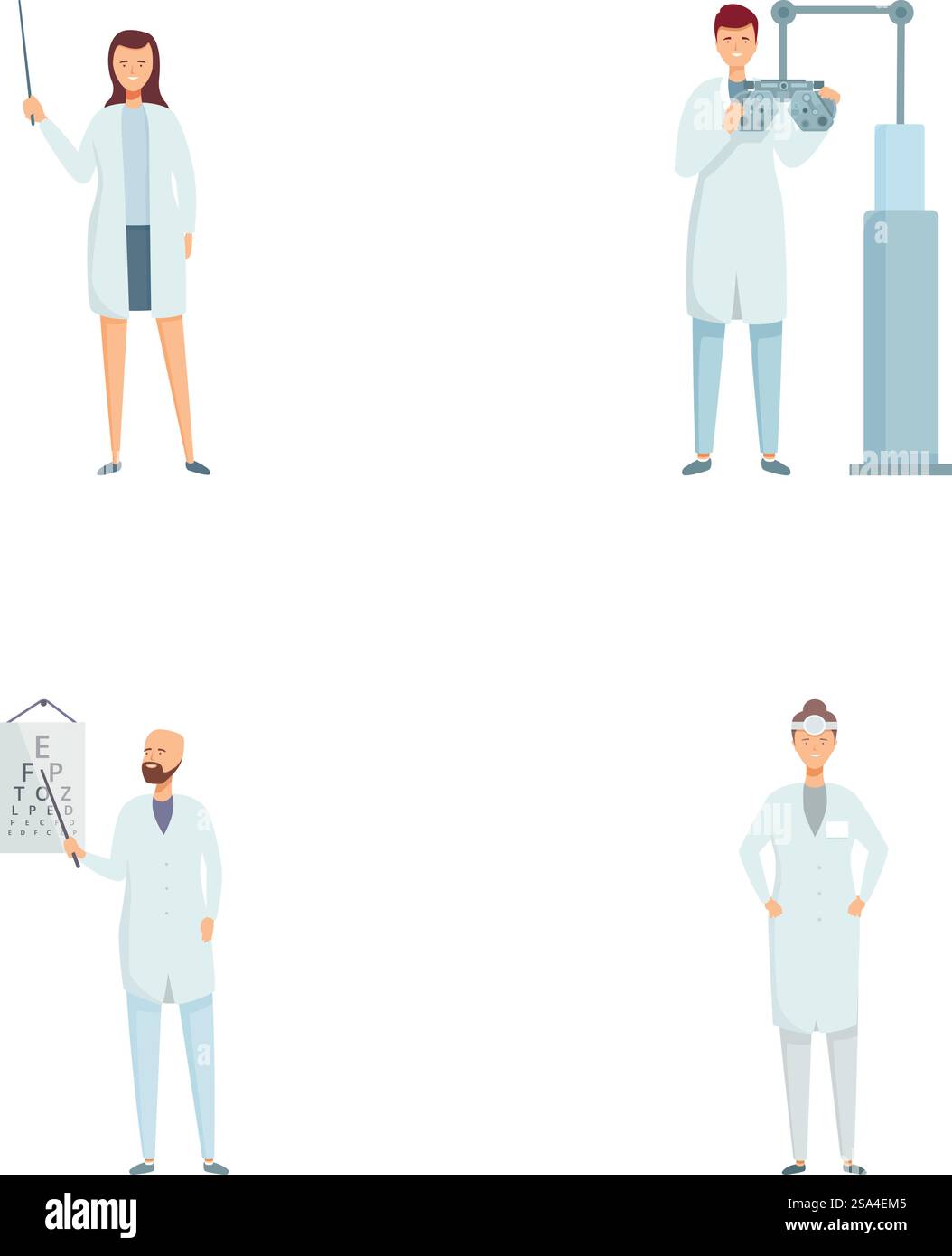 Professionals doctors staff characters icons hi res stock photography Professionals doctors staff characters icons hi res stock photography