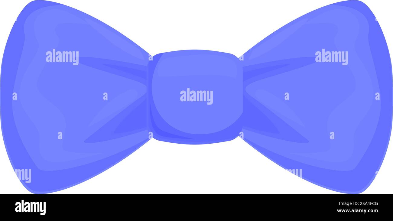 Blue bow tie isolated on white background representing fashion and ...