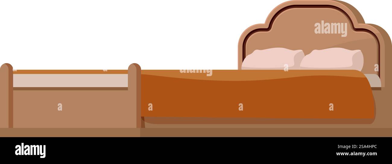 Wooden bed cut out Stock Vector Images - Alamy